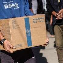 קופסאות סיוע לעזה, אילוסטרציה | AFP