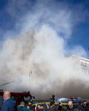 מגדל מהמאה ה־13 קרס ברומא | Mauro Scrobogna/LaPresse via AP