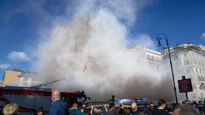 מגדל מהמאה ה־13 קרס ברומא | Mauro Scrobogna/LaPresse via AP