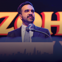 זוהראן ממדאני לאחר ניצחונו בבחירות לראשות עיריית ניו יורק | Angelina Katsanis / AFP זוהראן ממדאני לאחר ניצחונו בבחירות לראשות עיריית ניו יורק | Angelina Katsanis / AFP