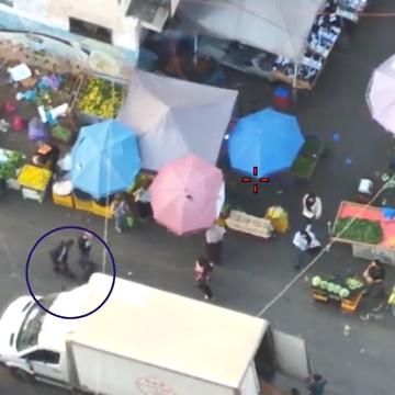 המסתערבים בשוק של רמאללה | צילום מסך המסתערבים בשוק של רמאללה | צילום מסך