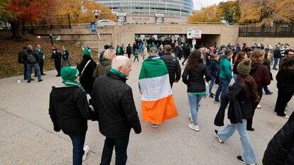 אוהדי אירלנד בכדורגל | AFP אוהדי אירלנד בכדורגל | AFP