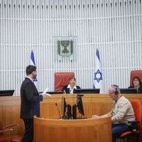 השופטים כנפי-שטייניץ, וילנר ושטיין בדיון היום בבג"ץ | יונתן זינדל/פלאש 90