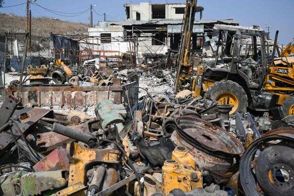 תקיפות ישראליות על כלי צמ"ה בלבנון | JOSEPH EID / AFP