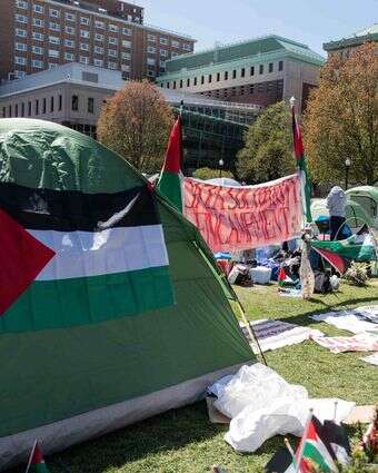 הפגנות פרו–פלסטיניות באוניברסיטת קולומביה | שאטרסטוק