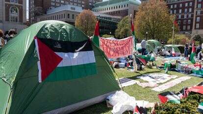 הפגנות פרו–פלסטיניות באוניברסיטת קולומביה | שאטרסטוק