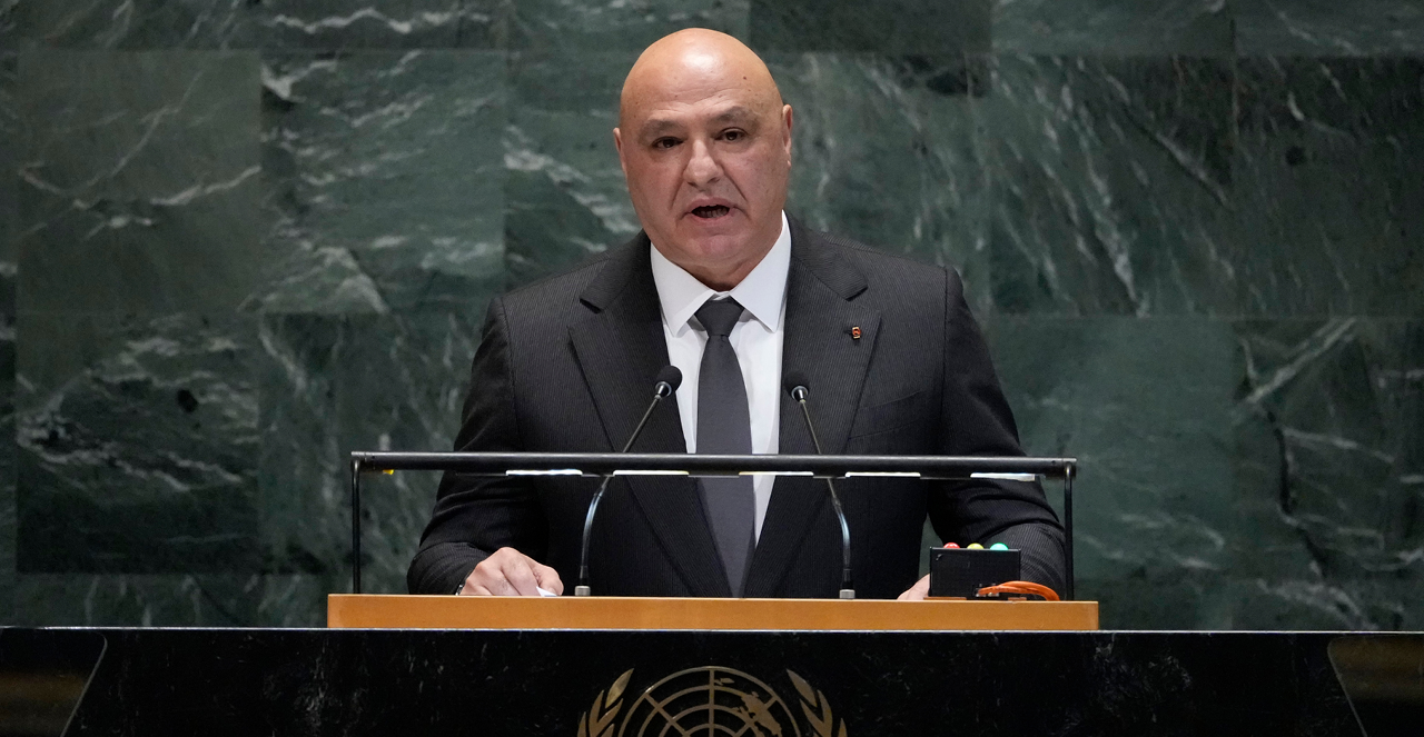 נשיא לבנון, ג'וזף עאון | AP נשיא לבנון, ג'וזף עאון | AP