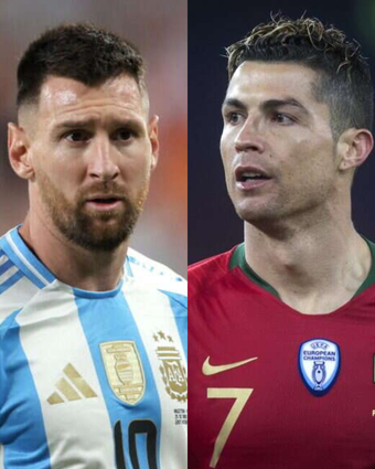 מימין לשמאל: דייגו מראדונה, כריסטיאנו רונאלדו, ליונל מסי ופלה | AFP, AP, גטי אימג'ס מימין לשמאל: דייגו מראדונה, כריסטיאנו רונאלדו, ליונל מסי ופלה | AFP, AP, גטי אימג'ס