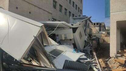 המבנה שקרס בבית שמש | משטרת ישראל המבנה שקרס בבית שמש | משטרת ישראל