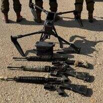 רחפן ונשקים שנתפסו בבניסיון הברחה בגבול מצרים | דובר צה"ל