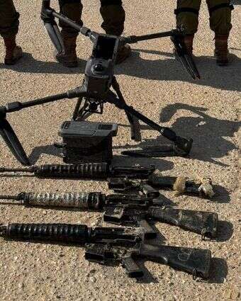 רחפן ונשקים שנתפסו בניסיון הברחה אחר בגבול מצרים | דובר צה"ל רחפן ונשקים שנתפסו בניסיון הברחה אחר בגבול מצרים | דובר צה"ל