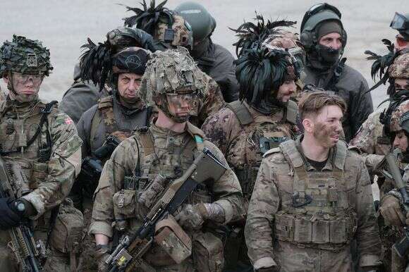 חיילים של מדינות נאט"ו בתרגיל | EPA חיילים של מדינות נאט"ו בתרגיל | EPA