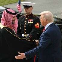 נשיא ארה"ב דונלד טראמפ ויורש העצר של הממלכה מוחמד בן סלמאן | ANDREW CABALLERO-REYNOLDS / AFP