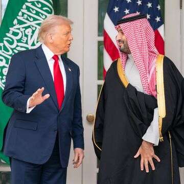נשיא ארה"ב דונלד טראמפ ויורש העצר הסעודי מוחמד בן סלמאן | EPA