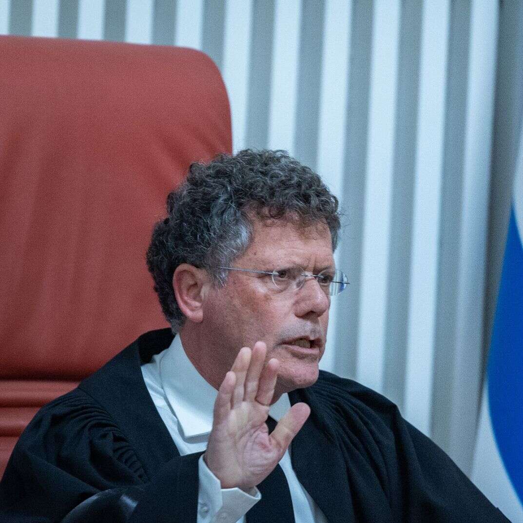 השופט יצחק עמית בדיון בביהמ"ש העליון | יונתן זינדל, פלאש 90