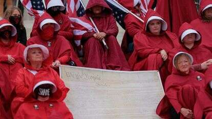 מפגינים בוושינגטון נגד טראמפ, אתמול | AFP