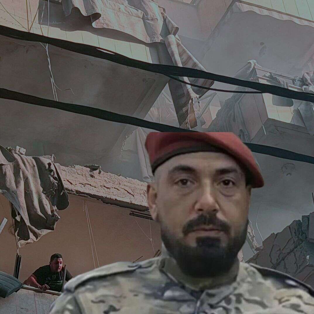 רמטכ"ל חיזבאללה עלי טבטבאי שצה"ל ניסה לחסל, על רקע ביתו המופצץ ברובע הדאחיה בביירות | AFP, רשתות חברתיות ערביות