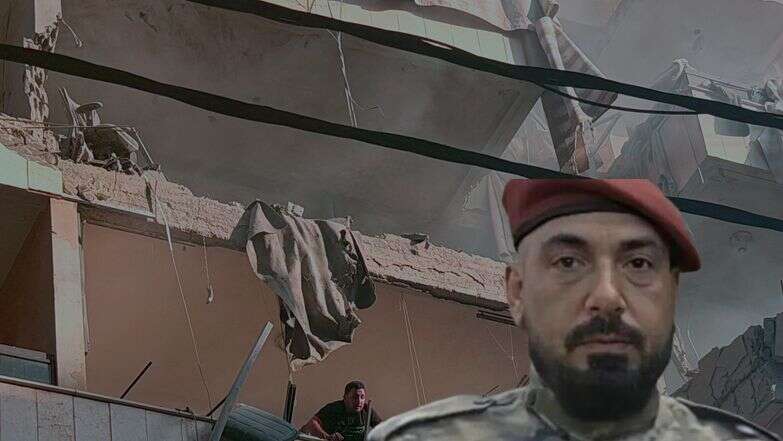 רמטכ"ל חיזבאללה עלי טבטבאי שצה"ל חיסל, על רקע ביתו המופצץ ברובע הדאחיה בביירות | AFP, רשתות חברתיות ערביות