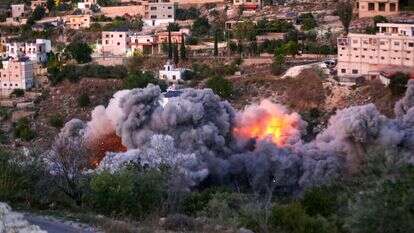 תקיפה ישראלית בדרום לבנון | AFP תקיפה ישראלית בדרום לבנון | AFP