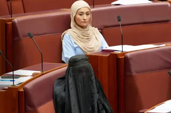 חברת הפרלמנט האוסטרלית פאולין הנסון | צילום מסך מיוטיוב