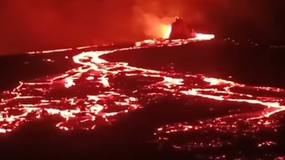 התפרצות הר געש, אילוסטרציה | צילום מסך מיוטיוב התפרצות הר געש, אילוסטרציה | צילום מסך מיוטיוב