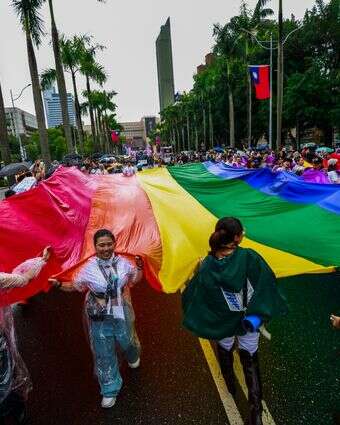 מצעד גאווה בטייוואן, אילוסטרציה | EPA/RITCHIE B. TONGO מצעד גאווה בטייוואן, אילוסטרציה | EPA/RITCHIE B. TONGO
