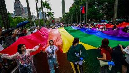 מצעד גאווה בטייוואן, אילוסטרציה | EPA/RITCHIE B. TONGO מצעד גאווה בטייוואן, אילוסטרציה | EPA/RITCHIE B. TONGO