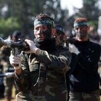 ילדים פלסטינים במחנה אימונים של חמאס | עאבד ראחים חאטיב, פלאש 90