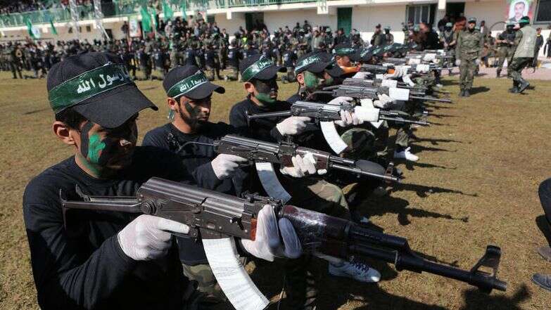 ילדים פלסטינים במחנה אימונים של חמאס | עאבד ראחים חאטיב, פלאש 90