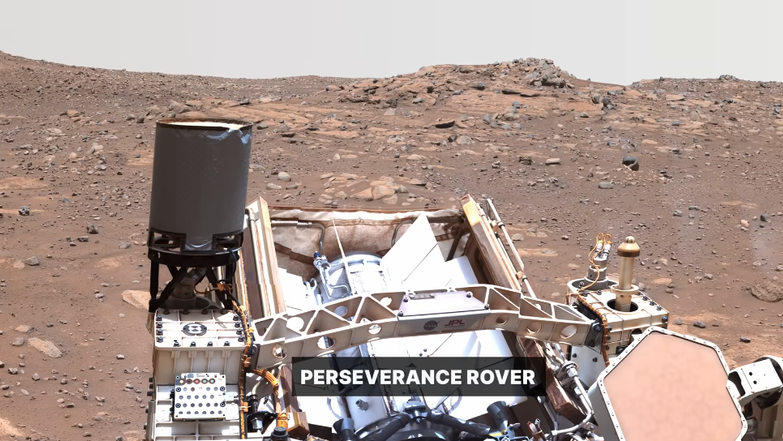 סלפי של הרובר על מאדים | צילום מסך מיוטיוב