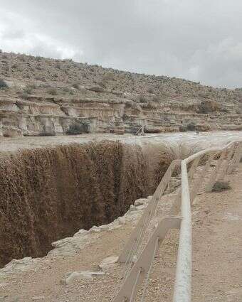 שיטפון בעין מעריף בנגב, השבוע | עציון רייכנר