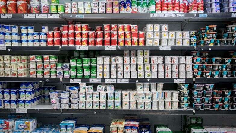 המדפים מלאים. מוצרי חלב בסופר | מרים אלסטר, פלאש 90