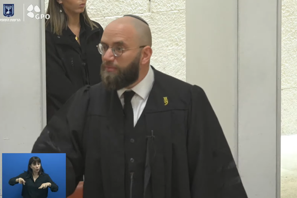 עו"ד דוד פטר טוען בבג"ץ השופט בן חמו | צילום מסך מיוטיוב