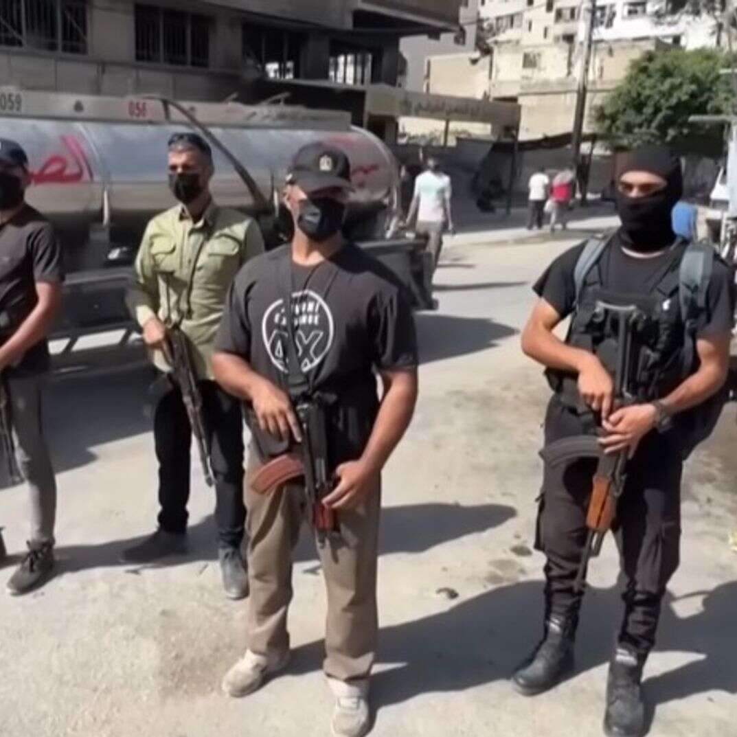 שוטרים של החמאס בעזה, לפני כחודשיים | צילום מסך מיוטיוב - רויטרס