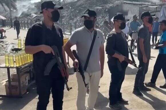 שוטרים של החמאס בעזה, לפני כחודשיים | צילום מסך מיוטיוב - רויטרס