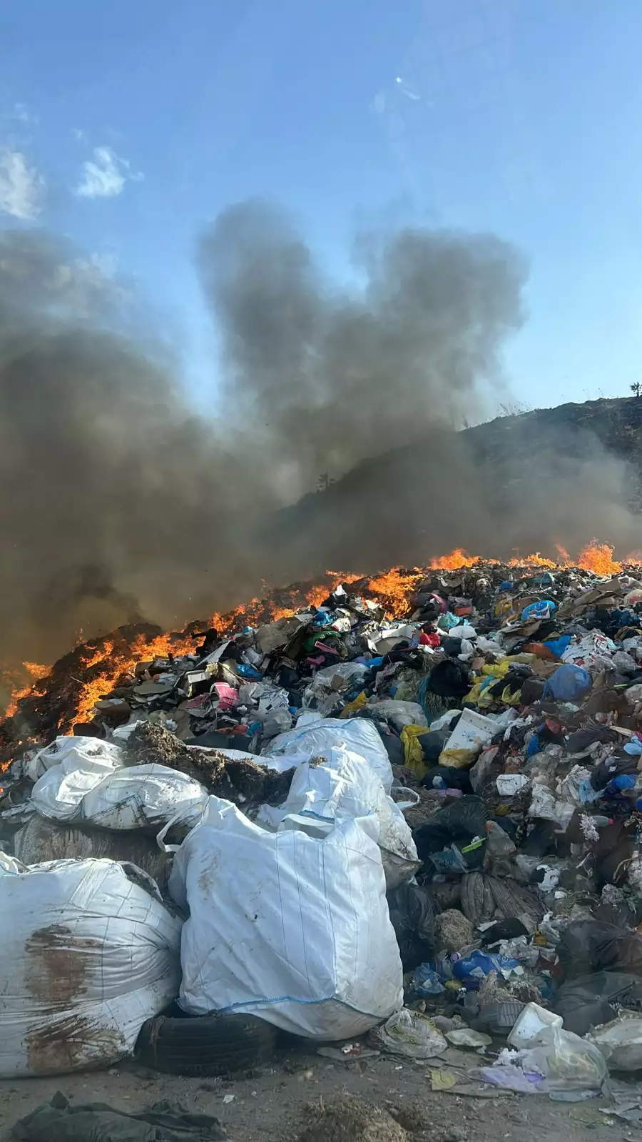 שריפת פסולת באזור קו התפר | "ירוק עכשיו" שריפת פסולת באזור קו התפר | "ירוק עכשיו"