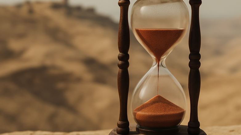 שעון חול ביהודה ושומרון | נוצר על ידי בינה מלאכותית שעון חול ביהודה ושומרון | נוצר על ידי בינה מלאכותית