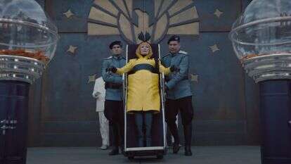 מתוך הקדימון לסרט הבא בסדרת משחקי הרעב, "זריחה על האסיף" | מתוך הטריילר מתוך הקדימון לסרט הבא בסדרת משחקי הרעב, "זריחה על האסיף" | מתוך הטריילר