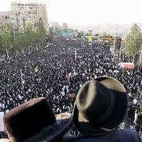 עצרת החרדים נגד הגיוס בחודש שעבר | נעמה שטרן