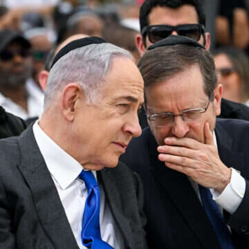 הרצוג ונתניהו | אריה לייב אברמס, פלאש 90