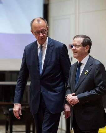 הרצוג ומרץ, אמש | Yonatan Sindel/Flash90 הרצוג ומרץ, אמש | Yonatan Sindel/Flash90