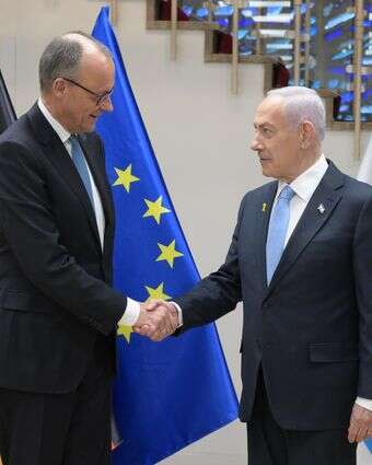 קנצלר גרמניה פרידריך מרץ בפגישה עם נתניהו בירושלים, דצמבר 25' | עמוס בן גרשום, לע"מ קנצלר גרמניה פרידריך מרץ בפגישה עם נתניהו בירושלים, דצמבר 25' | עמוס בן גרשום, לע"מ