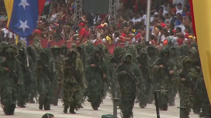 חיילים בוונצואלה | צילום מסך מיוטיוב, אל-ג'אזירה חיילים בוונצואלה | צילום מסך מיוטיוב, אל-ג'אזירה