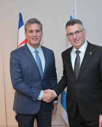 שר החוץ סער ושר סחר החוץ של קוסטה ריקה, מנואל טובאר | שלומי אמסלם, לע"מ שר החוץ סער ושר סחר החוץ של קוסטה ריקה, מנואל טובאר | שלומי אמסלם, לע"מ