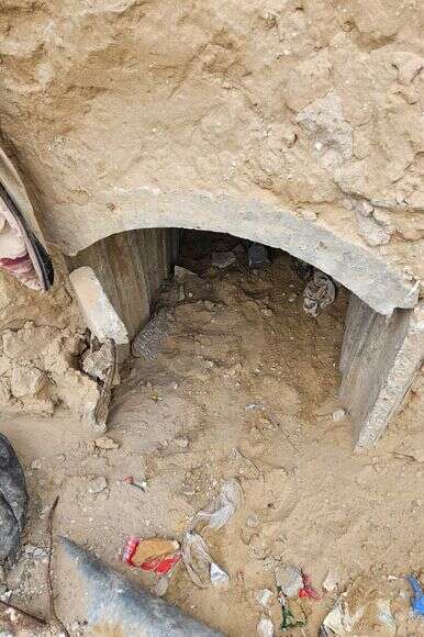 פתח המנהרה בה נמצאה גופתו של סגן הדר גולדין ז"ל | דובר צה"ל פתח המנהרה בה נמצאה גופתו של סגן הדר גולדין ז"ל | דובר צה"ל