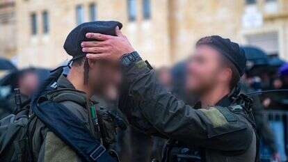 חיילי חטיבת החשמונאים בטקס | דובר צה"ל חיילי חטיבת החשמונאים בטקס | דובר צה"ל