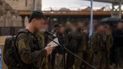 חיילי חטיבת החשמונאים בטקס | דובר צה"ל חיילי חטיבת החשמונאים בטקס | דובר צה"ל