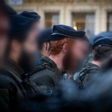 חיילי חטיבת החשמונאים בטקס | דובר צה"ל חיילי חטיבת החשמונאים בטקס | דובר צה"ל