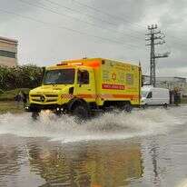 הצפות הסופה "ביירון" ביבנה | תיעוד מבצעי מד"א הצפות הסופה "ביירון" ביבנה | תיעוד מבצעי מד"א