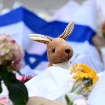 קנגורו צעצוע מוצב באנדרטה בחוף בונדי בסידני, אוסטרליה | EPA קנגורו צעצוע מוצב באנדרטה בחוף בונדי בסידני, אוסטרליה | EPA